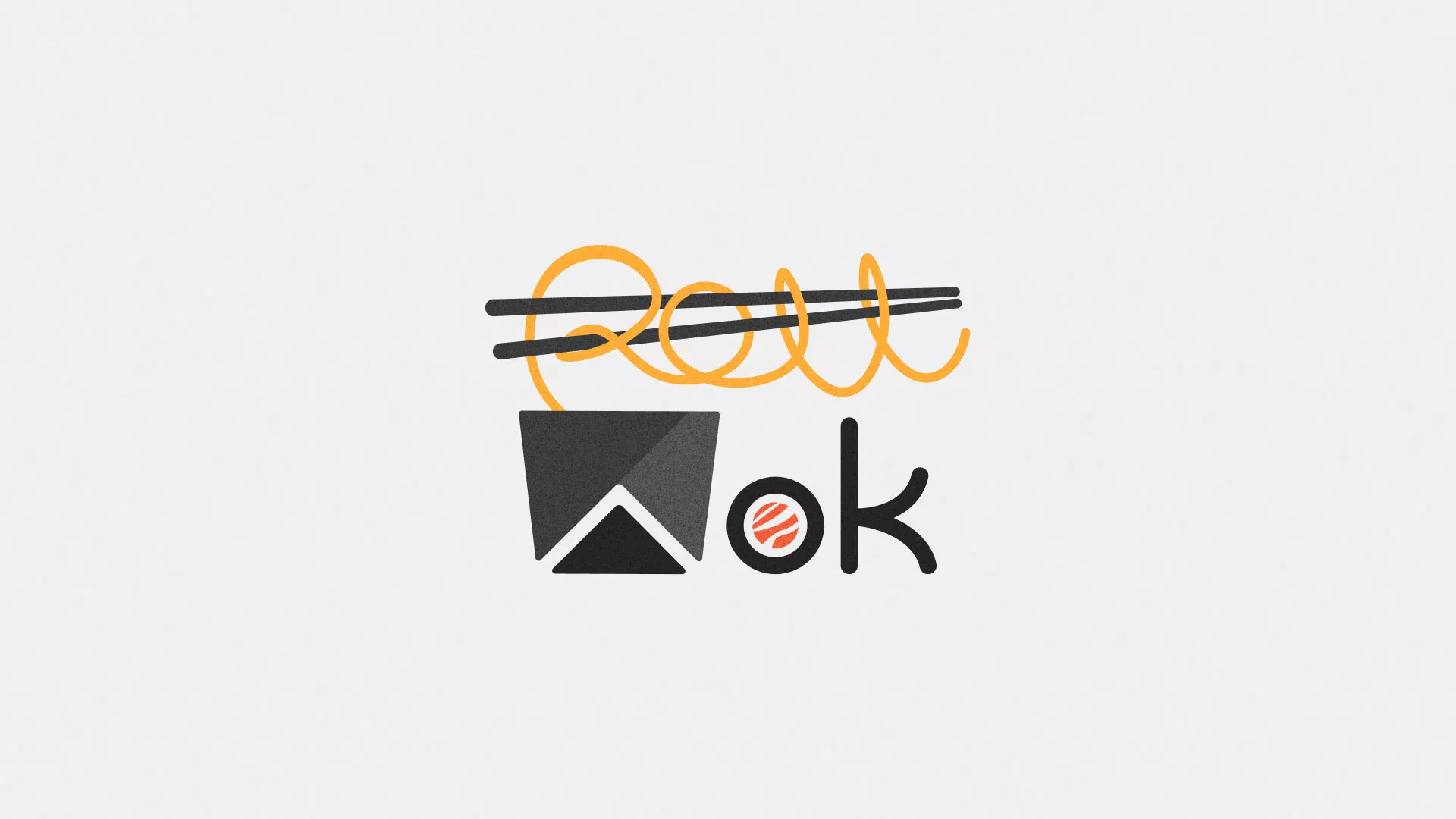 Разработка логотипа суши-бара «Roll Wok Club» в Вилючинске